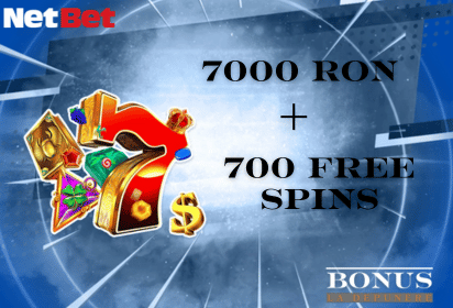 Bonus de Bun Venit Netbet cu depunere la Cazino 7000 Lei + 700 Rotiri Gratuite