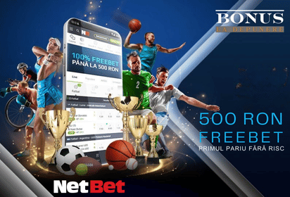 Bonus de bun venit Netbet Sport - 500 Ron FreeBet