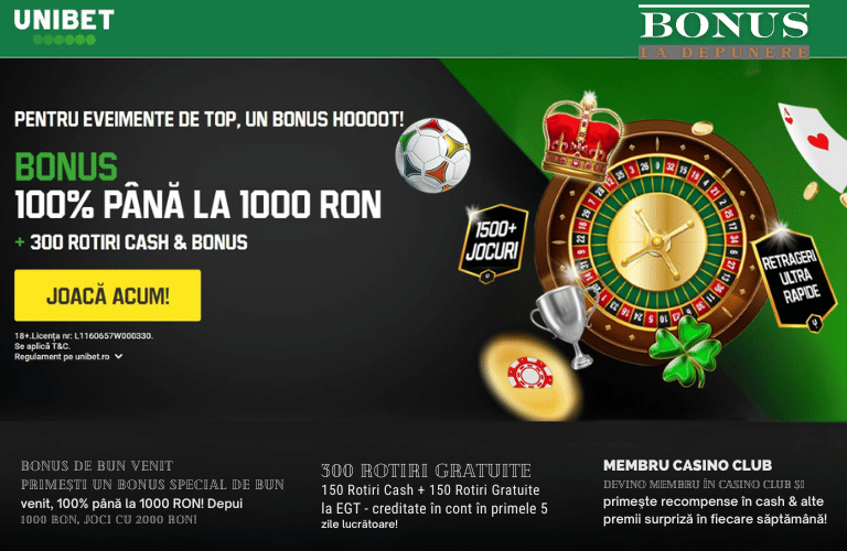 Cod Bonus Unibet De Bun Venit La Depunere 2024