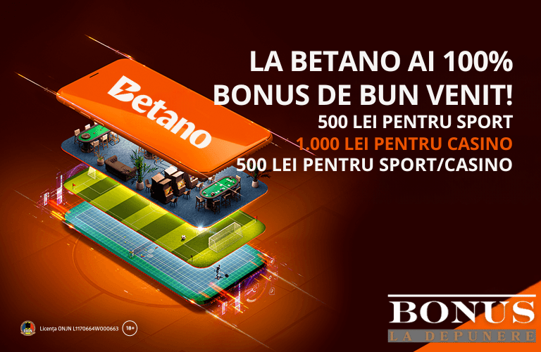 betano casino bonus cu depunere la inregistrare 1000 Lei