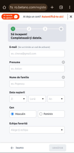 email prenume nume de familie data nasterii gen si echia favorita